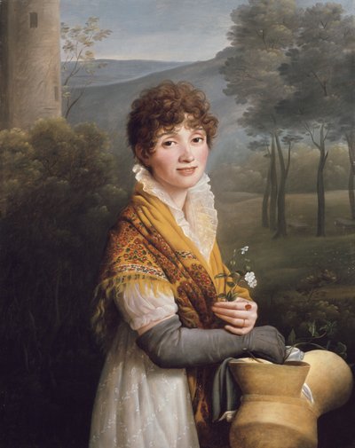 Ritratto di una giovane donna da Gioacchino Giuseppe Serangeli
